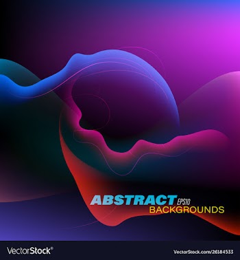 Abstract colors curved motion style vector image