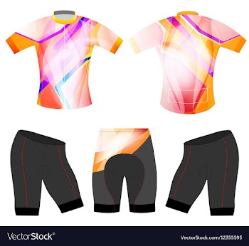 Abstract colors cycling vest vector image