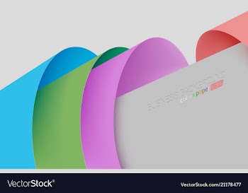 Abstract colors paper concepts vector image