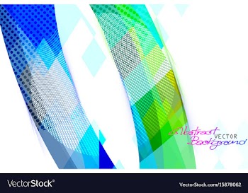 Abstract colors shape on a white vector image