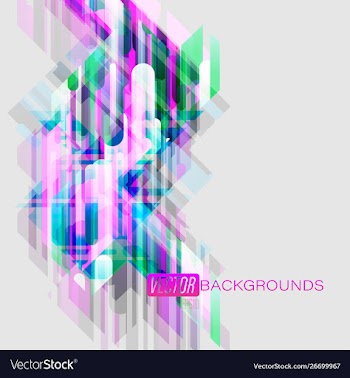 Abstract colors shapes motion on a gray vector image