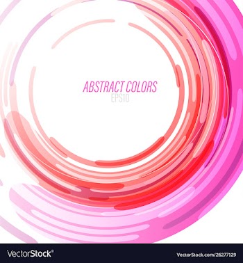 Abstract colors swirl on a white vector image
