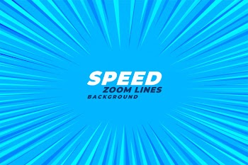 Abstract comic zoom speed lines background Free Vector