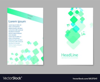 Abstract composition business card set box block vector image