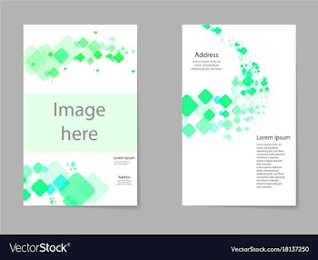 Abstract composition business card set box block vector image