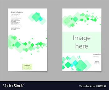 Abstract composition business card set box block vector image