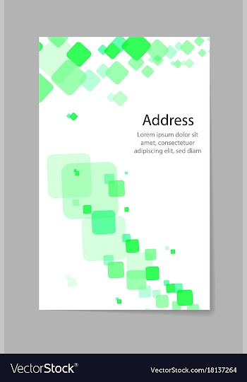 Abstract composition business card set box block vector image