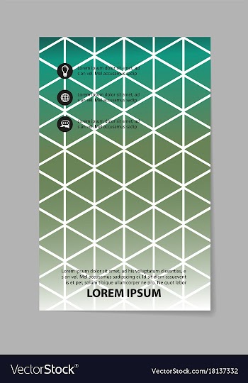 Abstract composition business card set geometric vector image