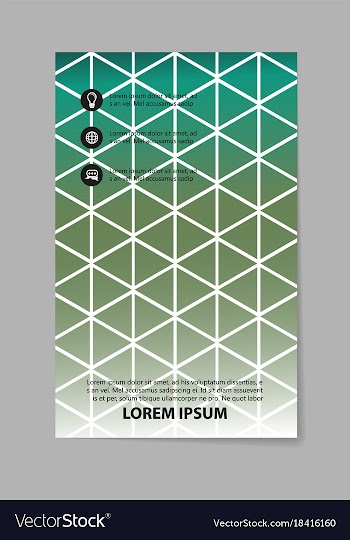 Abstract composition business card set geometric vector image