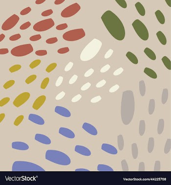abstract composition with red blue green yellow