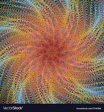 Abstract computer generated digital art design vector image