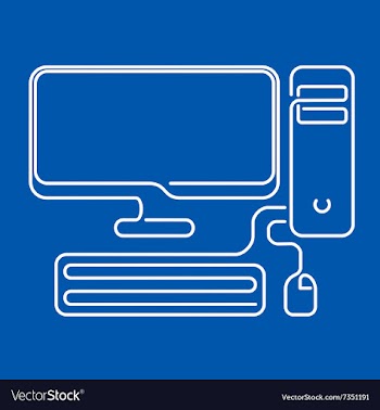 Abstract Computer vector image