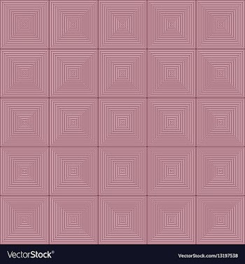 Abstract concentric line square mosaic background vector image