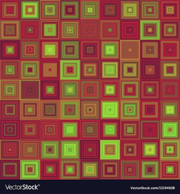 Abstract concentric square mosaic background vector image