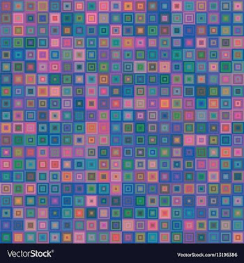 Abstract concentric square mosaic background vector image