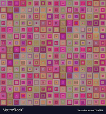 Abstract concentric square mosaic background vector image