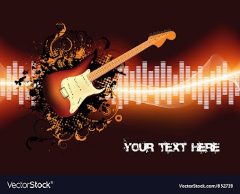Abstract concert poster vector image
