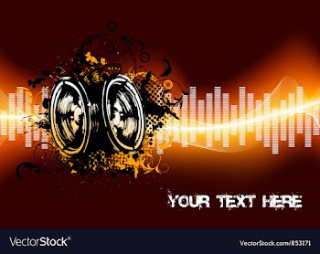Abstract concert poster vector image
