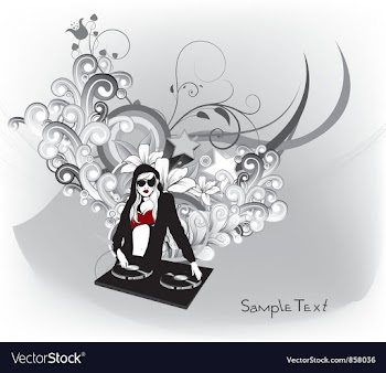 Abstract concert poster vector image
