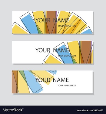 Abstract corporate business banner template vector image