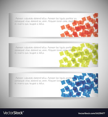 Abstract corporate business banner template vector image