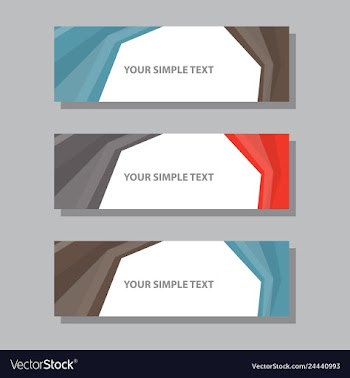 Abstract corporate business banner template vector image