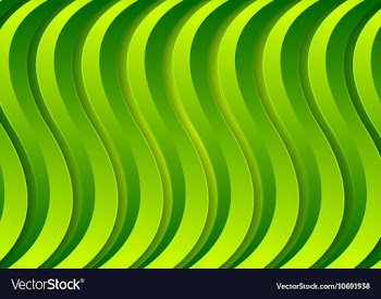 Abstract corporate green material waves vector image