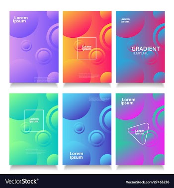 Abstract cover set vector image