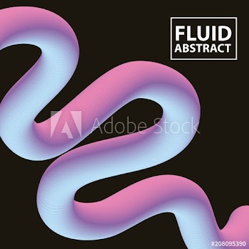 abstract covers fluids degrade wave neon vector illustration