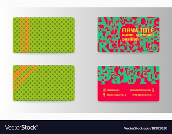 Abstract creative business cards set template vector image