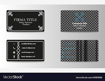 Abstract creative business cards set template vector image
