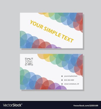 Abstract creative business cards vector image