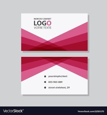 Abstract creative business cards vector image