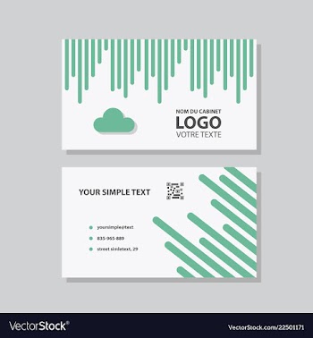 Abstract creative business cards vector image