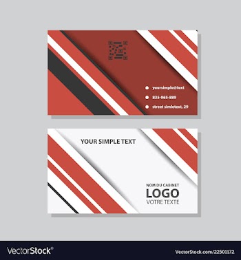 Abstract creative business cards vector image