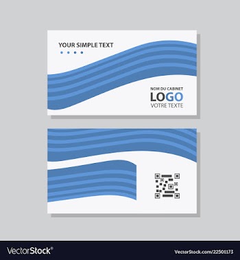 Abstract creative business cards vector image