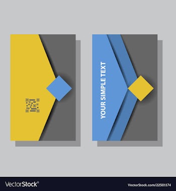 Abstract creative business cards vector image