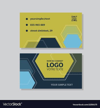 Abstract creative business cards vector image
