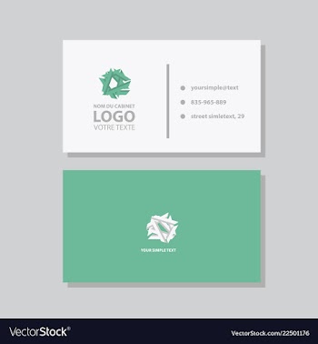 Abstract creative business cards vector image