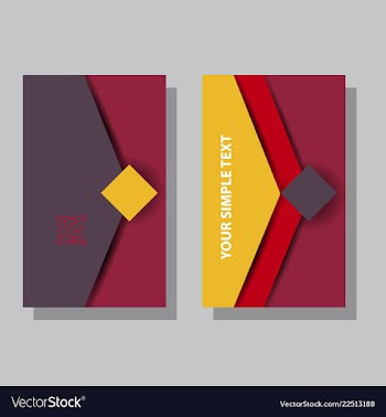 Abstract creative business cards vector image