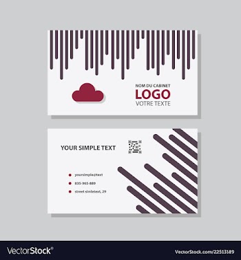 Abstract creative business cards vector image