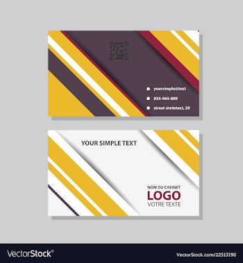 Abstract creative business cards vector image