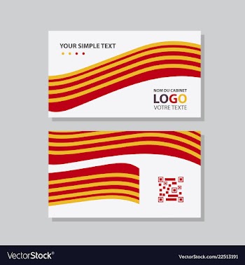 Abstract creative business cards vector image