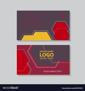 Abstract creative business cards vector image