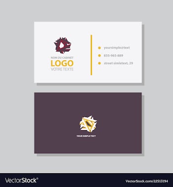 Abstract creative business cards vector image