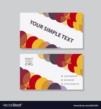 Abstract creative business cards vector image