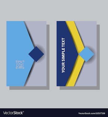 Abstract creative business cards vector image