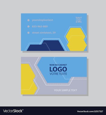 Abstract creative business cards vector image