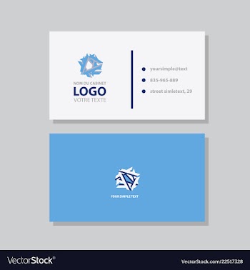 Abstract creative business cards vector image