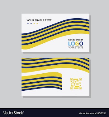 Abstract creative business cards vector image
